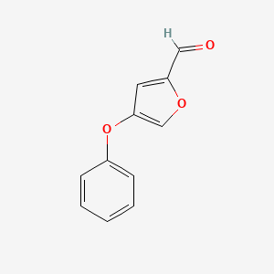 molecular formula C11H8O3 B1328863 4-Phenoxyfuran-2-carbaldehyde CAS No. 914637-00-6