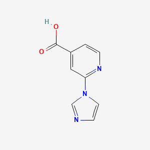 molecular formula C9H7N3O2 B1328877 2-(1H-Imidazol-1-yl)isonicotinic acid CAS No. 914637-28-8