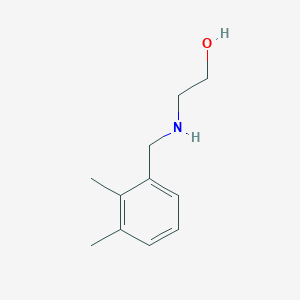 molecular formula C11H17NO B13288772 2-{[(2,3-Dimethylphenyl)methyl]amino}ethan-1-ol 