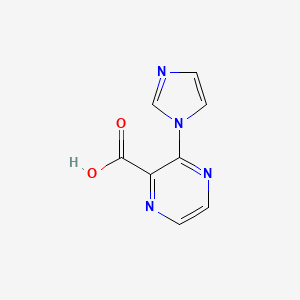 molecular formula C8H6N4O2 B1328880 3-(1H-imidazol-1-yl)pyrazine-2-carboxylic acid CAS No. 717848-23-2