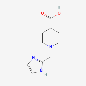 1-(1H-Imidazol-2-ylmethyl)piperidine-4-carboxylic acid