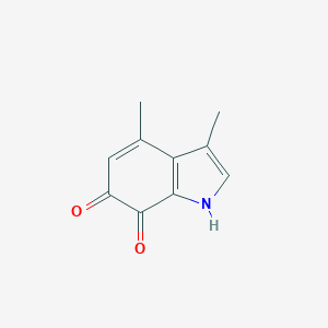 molecular formula C10H9NO2 B132891 3,4-dimethyl-1H-indole-6,7-dione CAS No. 157583-30-7