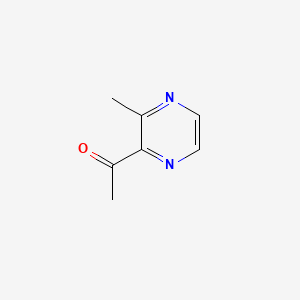 molecular formula C7H8N2O B1328917 2-乙酰-3-甲基吡嗪 CAS No. 23787-80-6