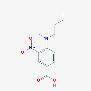 molecular formula C12H16N2O4 B1328971 4-[Butyl(methyl)amino]-3-nitrobenzoic acid CAS No. 1019465-91-8