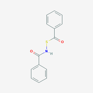 molecular formula C14H11NO2S B132899 N-(苯甲酰硫代)苯甲酰胺 CAS No. 134861-13-5