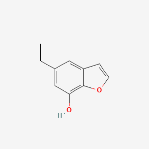 molecular formula C10H10O2 B13289936 5-Ethyl-1-benzofuran-7-ol 