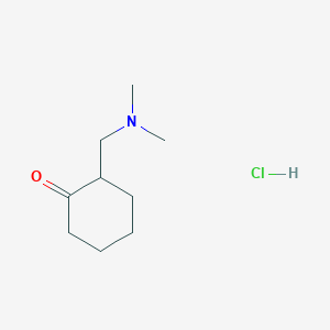 molecular formula C9H18ClNO B132901 2-(Dimethylaminomethyl)-1-cyclohexanone hydrochloride CAS No. 42036-65-7