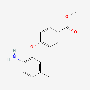 molecular formula C15H15NO3 B1329023 Methyl 4-(2-amino-5-methylphenoxy)benzoate CAS No. 946729-07-3