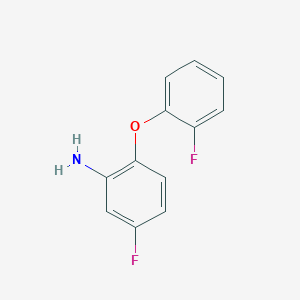 molecular formula C12H9F2NO B1329042 5-Fluoro-2-(2-fluorophenoxy)aniline CAS No. 946683-82-5