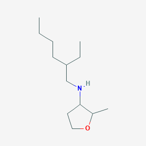 molecular formula C13H27NO B13290436 N-(2-Ethylhexyl)-2-methyloxolan-3-amine 