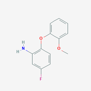 molecular formula C13H12FNO2 B1329045 5-Fluoro-2-(2-methoxyphenoxy)phenylamine CAS No. 640767-10-8