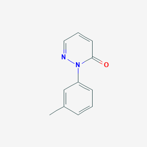 molecular formula C11H10N2O B13290475 2-(3-Methylphenyl)-2,3-dihydropyridazin-3-one 