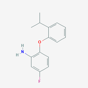 molecular formula C15H16FNO B1329048 5-Fluoro-2-(2-isopropylphenoxy)aniline CAS No. 946774-90-9