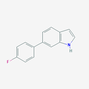 molecular formula C14H10FN B132905 6-(4-氟苯基)-1H-吲哚 CAS No. 147621-16-7