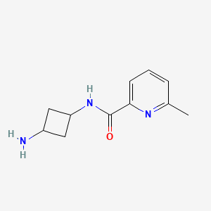 molecular formula C11H15N3O B13290665 N-(3-aminocyclobutyl)-6-methylpyridine-2-carboxamide 