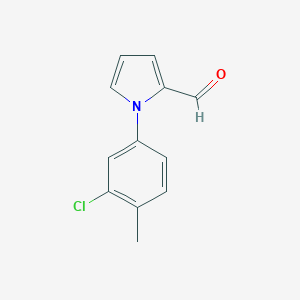 molecular formula C12H10ClNO B132907 1-(3-chloro-4-methylphenyl)-1H-pyrrole-2-carbaldehyde CAS No. 142044-91-5
