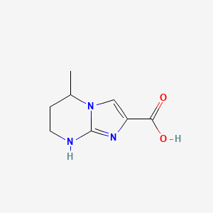 molecular formula C8H11N3O2 B13290700 5-methyl-5H,6H,7H,8H-imidazo[1,2-a]pyrimidine-2-carboxylic acid 