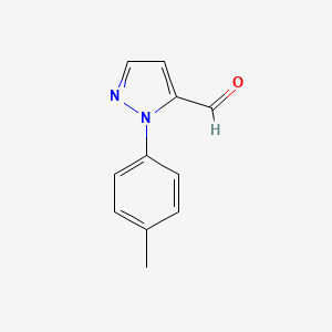 molecular formula C11H10N2O B13290766 2-(P-Tolyl)pyrazole-3-carbaldehyde 