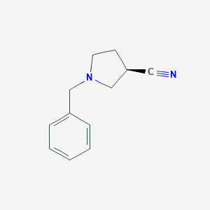 molecular formula C12H14N2 B132909 (R)-1-Benzyl-3-pyrrolidinecarbonitrile CAS No. 157528-56-8