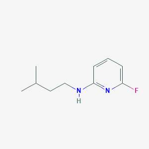 molecular formula C10H15FN2 B13290917 6-fluoro-N-(3-methylbutyl)pyridin-2-amine 