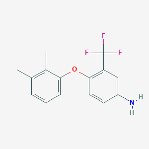 molecular formula C15H14F3NO B1329108 4-(2,3-Dimethylphenoxy)-3-(trifluoromethyl)aniline CAS No. 946697-55-8