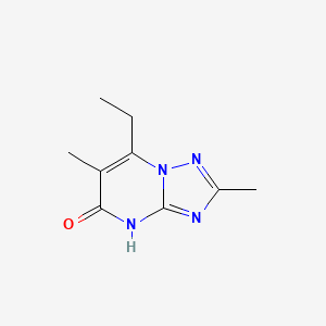 molecular formula C9H12N4O B13291086 7-ethyl-2,6-dimethyl-4H,5H-[1,2,4]triazolo[1,5-a]pyrimidin-5-one 