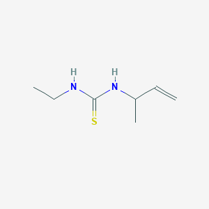 molecular formula C7H14N2S B13291126 3-(But-3-en-2-yl)-1-ethylthiourea 