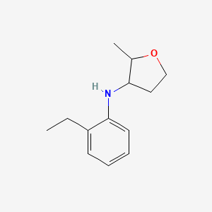 molecular formula C13H19NO B13291127 N-(2-Ethylphenyl)-2-methyloxolan-3-amine 