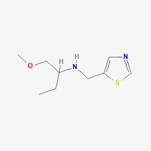molecular formula C9H16N2OS B13291263 (1-Methoxybutan-2-yl)(1,3-thiazol-5-ylmethyl)amine 