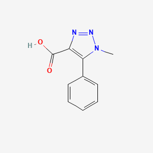 molecular formula C10H9N3O2 B13291268 1-methyl-5-phenyl-1H-1,2,3-triazole-4-carboxylic acid 