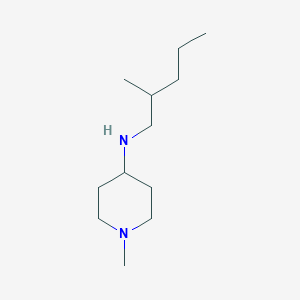molecular formula C12H26N2 B13291334 1-methyl-N-(2-methylpentyl)piperidin-4-amine 