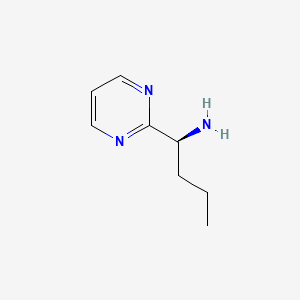 molecular formula C8H13N3 B13291370 (1S)-1-(pyrimidin-2-yl)butan-1-amine 