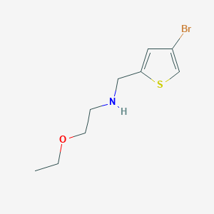 molecular formula C9H14BrNOS B13291372 [(4-Bromothiophen-2-yl)methyl](2-ethoxyethyl)amine 