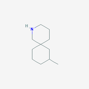 molecular formula C11H21N B13291373 8-Methyl-2-azaspiro[5.5]undecane 