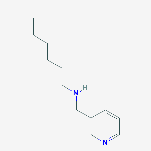 molecular formula C12H20N2 B13291378 N-(pyridin-3-ylmethyl)hexan-1-amine 