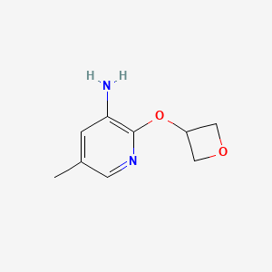 molecular formula C9H12N2O2 B13291423 5-Methyl-2-(oxetan-3-yloxy)-pyridin-3-ylamine CAS No. 1447958-25-9