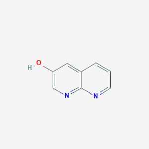 molecular formula C8H6N2O B13291425 1,8-Naphthyridin-3-ol 