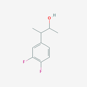 molecular formula C10H12F2O B13291457 3-(3,4-Difluorophenyl)butan-2-ol 