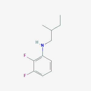 molecular formula C11H15F2N B13291494 2,3-difluoro-N-(2-methylbutyl)aniline 