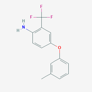 4-(3-Methylphenoxy)-2-(trifluoromethyl)aniline