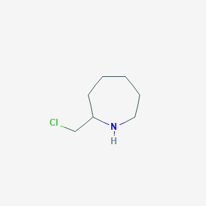 molecular formula C7H14ClN B13291538 2-(Chloromethyl)azepane 