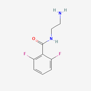 molecular formula C9H10F2N2O B13291557 N-(2-Aminoethyl)-2,6-difluorobenzamide 