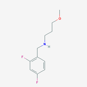 molecular formula C11H15F2NO B13291593 [(2,4-Difluorophenyl)methyl](3-methoxypropyl)amine 