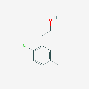 molecular formula C9H11ClO B13291727 2-(2-Chloro-5-methylphenyl)ethan-1-ol 