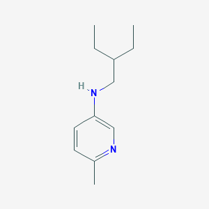 molecular formula C12H20N2 B13291756 N-(2-Ethylbutyl)-6-methylpyridin-3-amine 