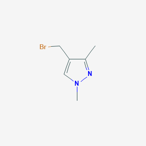 molecular formula C6H9BrN2 B13291778 4-(bromomethyl)-1,3-dimethyl-1H-pyrazole 