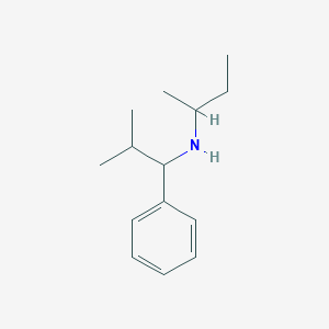 molecular formula C14H23N B13291794 (Butan-2-yl)(2-methyl-1-phenylpropyl)amine CAS No. 789434-57-7