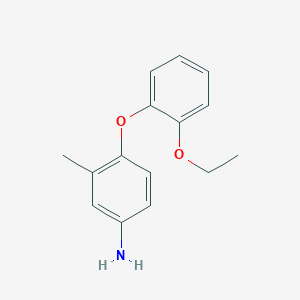 molecular formula C15H17NO2 B1329182 4-(2-Ethoxyphenoxy)-3-methylaniline CAS No. 946663-52-1