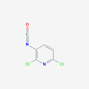 molecular formula C6H2Cl2N2O B13291876 2,6-Dichloro-3-isocyanatopyridine CAS No. 58584-84-2