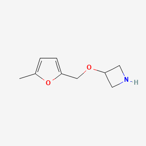 molecular formula C9H13NO2 B13292006 3-[(5-Methylfuran-2-yl)methoxy]azetidine 